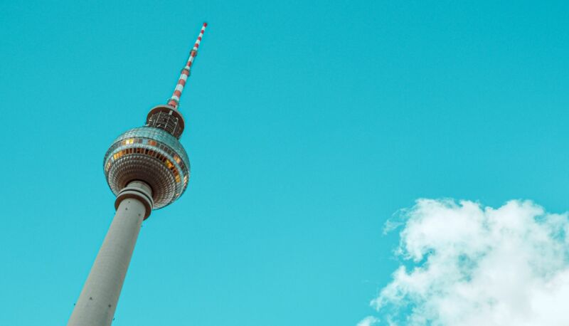 Blick auf den Fernsehturm Berlin